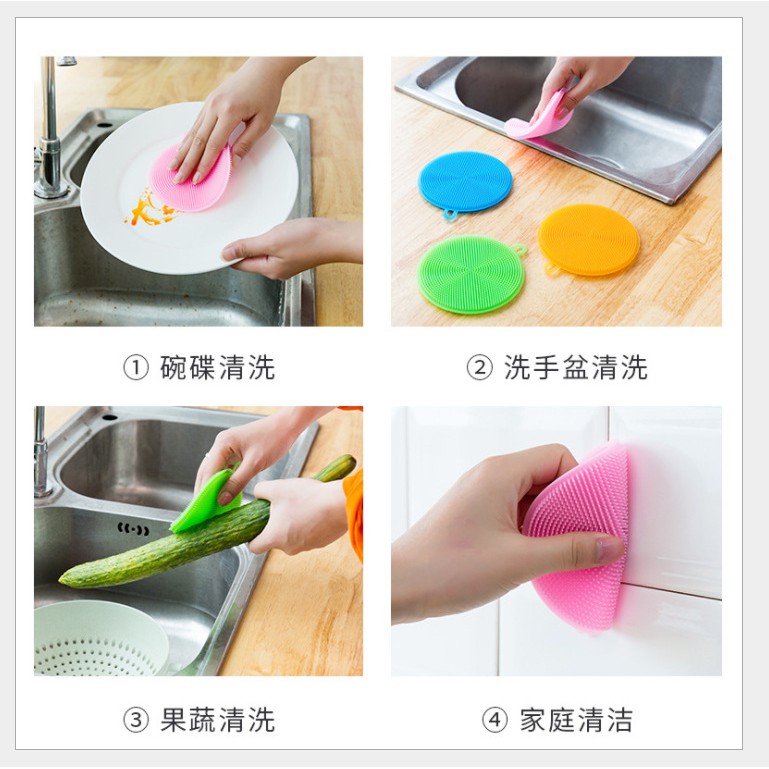 Miếng rửa chén bằng silicone thần kỳ mới