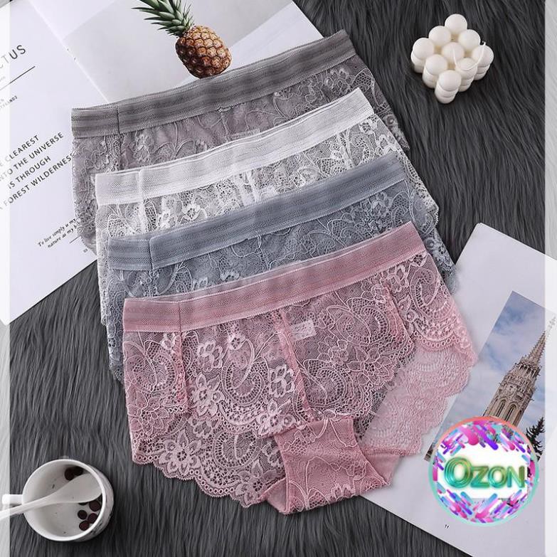 [Mã SRJULY1215 giảm 20K đơn 50K] Quần Lót Nữ Lụa Lạnh Cao Cấp Viền Ren Tim Cạp Cao Không Lộ Viền | BigBuy360 - bigbuy360.vn
