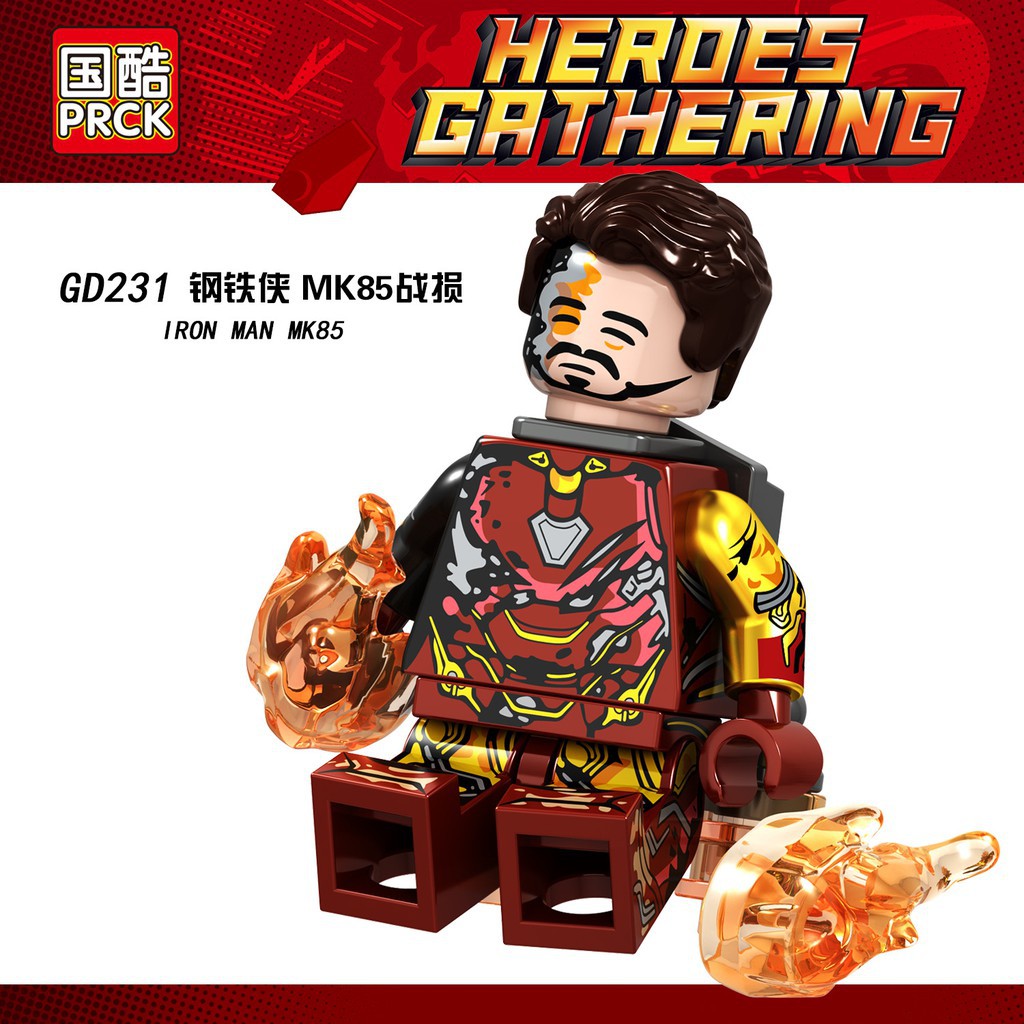MARVEL Mô Hình Lắp Ráp Lego Nhân Vật Iron Man Mark 50 Trong Avengers