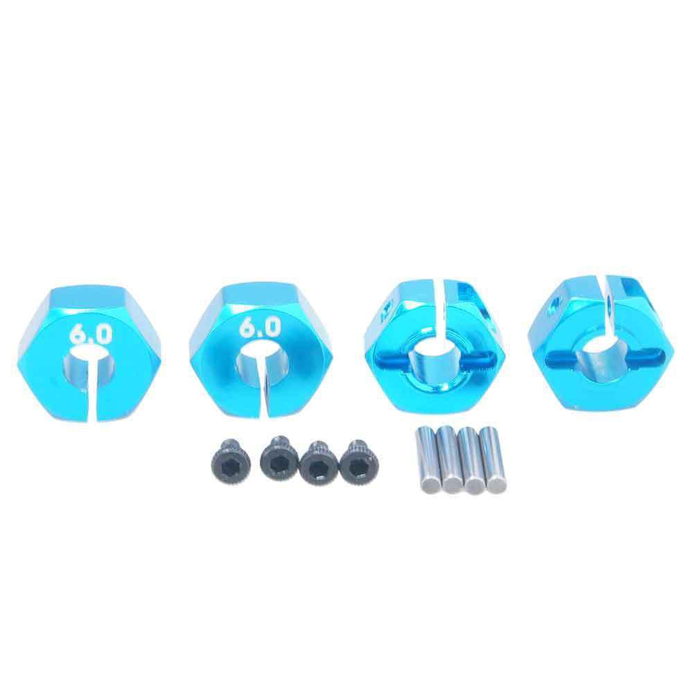 Rc aluminum 6.0 wheel hex 12mm drive with pins for hsp hpi 1：10 tamiya car