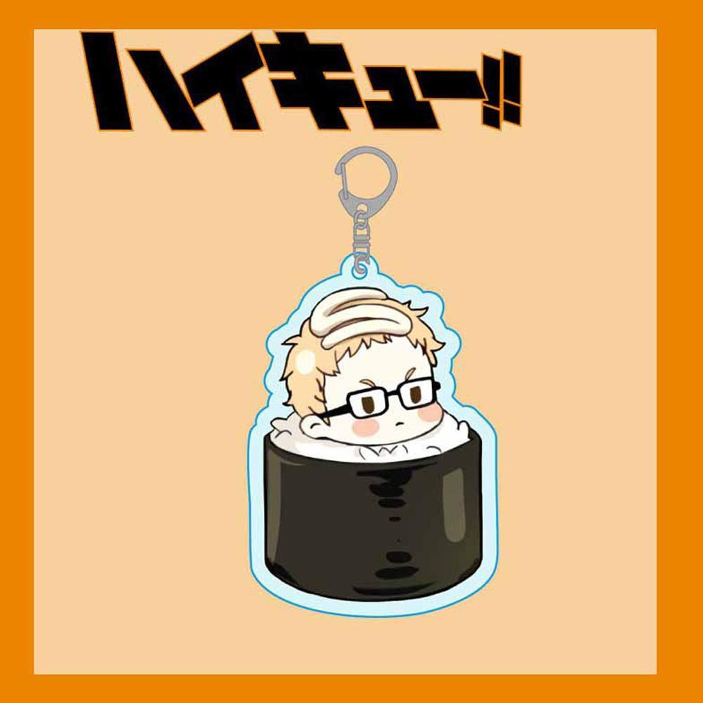 Móc khóa nhựa acrylic hình nhân vật anime Haikyuu đáng yêu V3X9