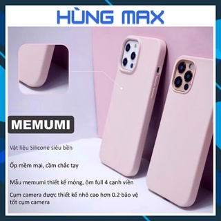 Ốp lưng MEMUMI silicon chống bám bẩn màu hồng cho IP 13/13pro/13promax
