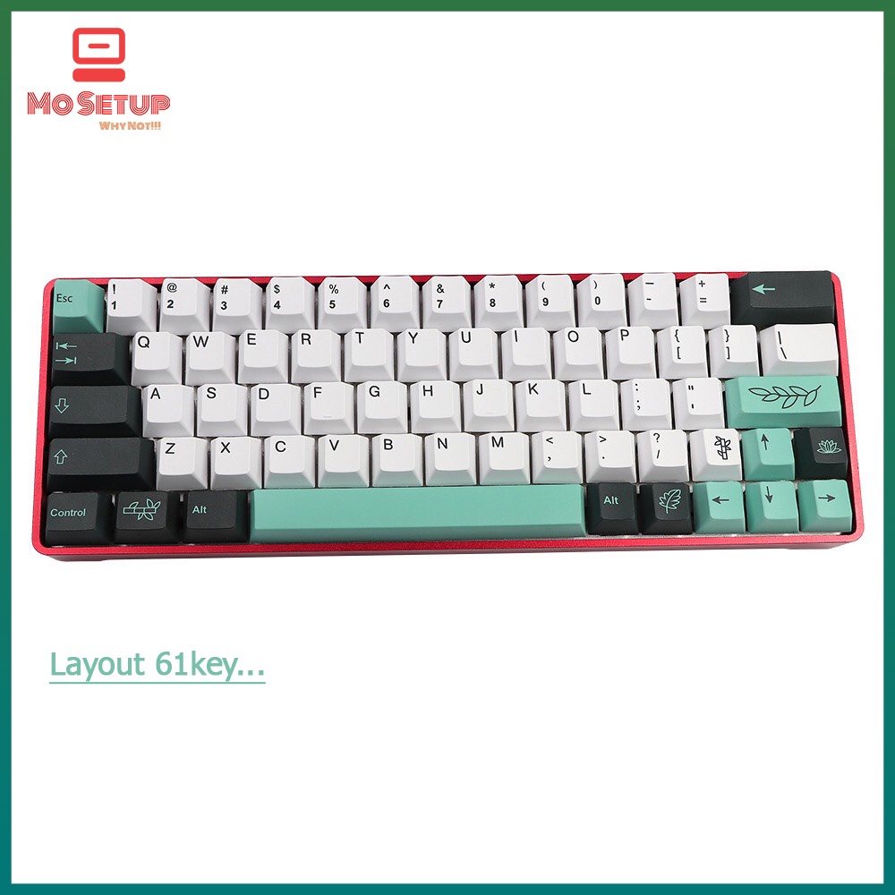 Keycap PBT Botanical - Profile CHERRY -Phù hợp tất cả các Layout 61,68,84,98,TKL,Fullsize