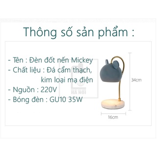 Đèn đốt nến Mickey – Chỉnh độ sáng