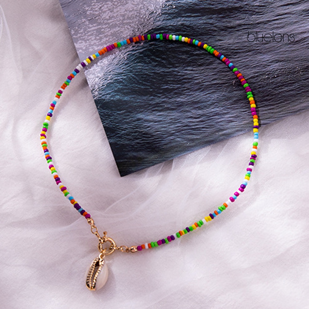 Vòng cổ Hạt Vỏ Sò Phong Cách Bohemian Thời Trang Cho Nữ