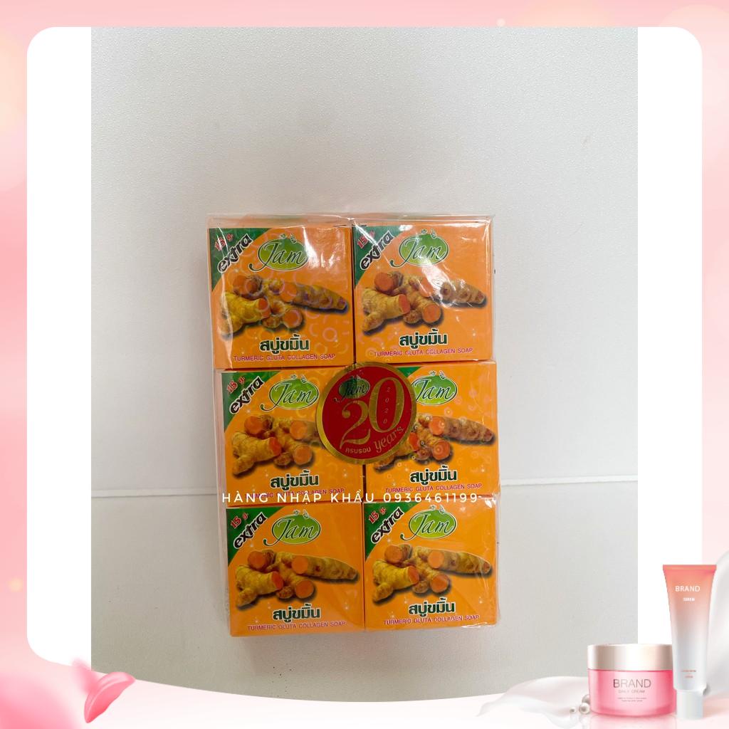 Combo 1 LỐC 12 Bánh Xà phòng nghệ Jam Thái Lan (soap nghệ)