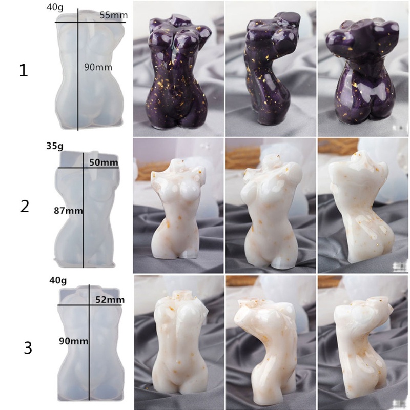 Khuôn Silicon Làm Mô Hình Cơ Thể Phụ Nữ Trang Trí Nhà Cửa