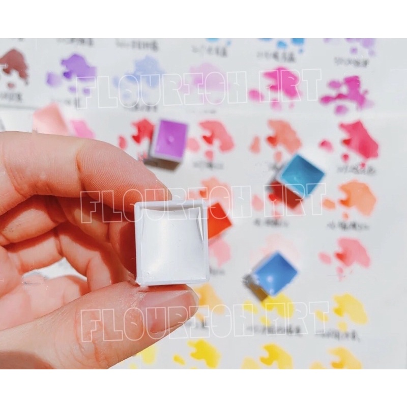 Màu Nước Holbein Gold/Silver/Chinese White/Lamp Black/Peach Black/Ivory Black Kèm Hộp Nhựa - 1ML/2ML