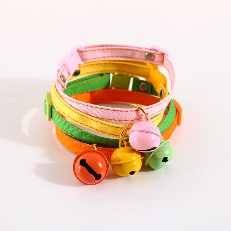 Vòng Cổ Có Chuông Nhiều Màu Cho Thú Cưng