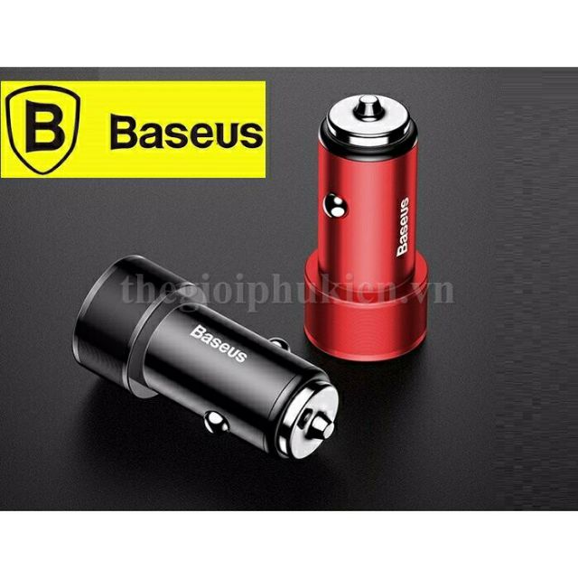 Củ sạc nhanh QC3.0 ô tô baseus 36w hai cổng usb QC 3.0 có bảo hành