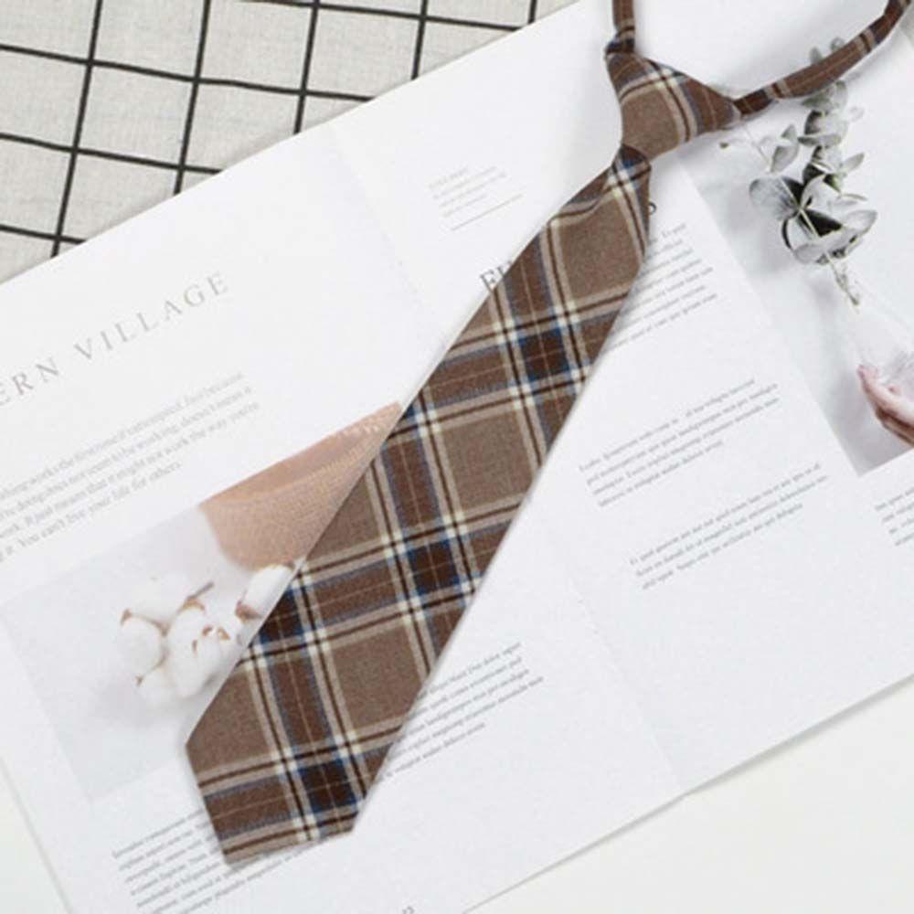 Cà Vạt Sọc Ca Rô Đen Thời Trang Cá Tính Dễ Phối Đồ