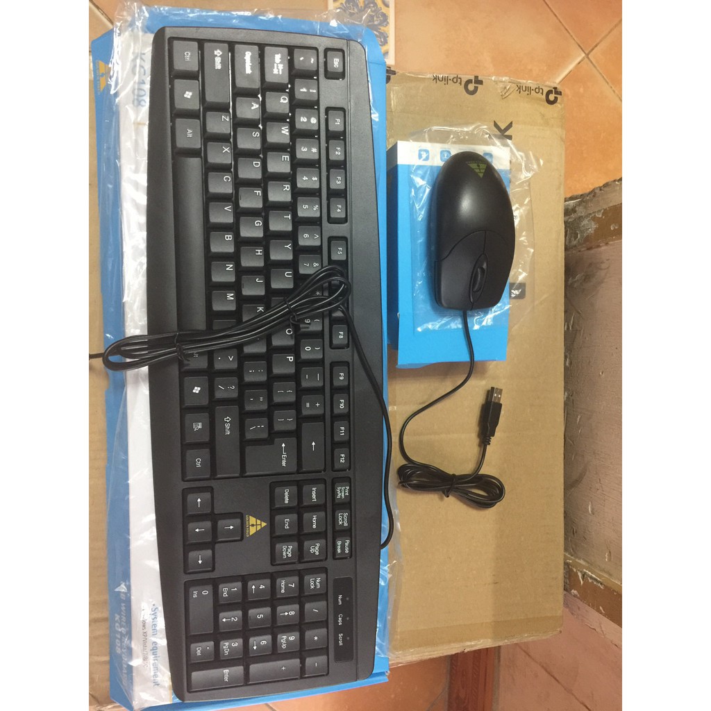 COMBO (bàn phím + chuột)  cao cấp, Bộ phím chuột có dây Golden Field KG108