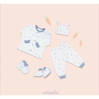 Set đồ sơ sinh mini quần áo, mũ, bao tay chân Miomio