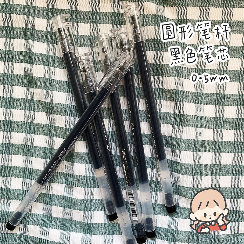 Bút gel basic RESUN mờ gió không đánh dấu, khô nhanh, mực đen liên tục 0.5mm ký học sinh văn phòng trơn tru B1 B3