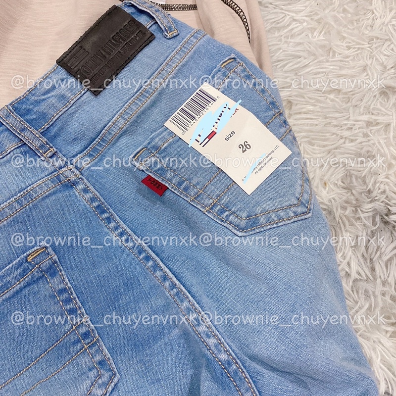 Quần jeans ống pat