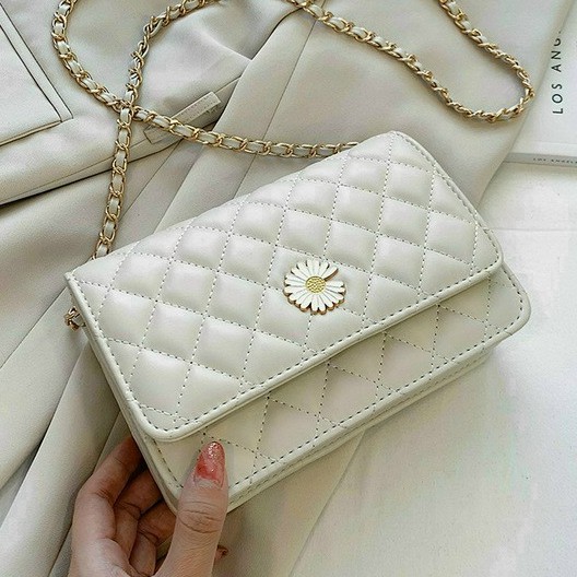 TÚI XÁCH NỮ CẦM TAY HOA CÚC 20*14cm  THỜI TRANG TÚI KẸP NÁCH DA SANG TRỌNG PHONG CÁCH  + HÌNH THẬT HOT TREND M55