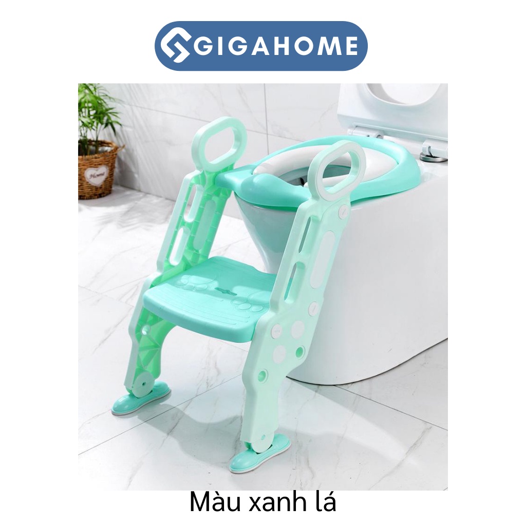Bệ Thu Nhỏ Bồn Cầu Có Thang Bô Vệ Sinh GGIAHOME Gấp Gọn Tiện Lợi Kèm Tay Vịn 7547