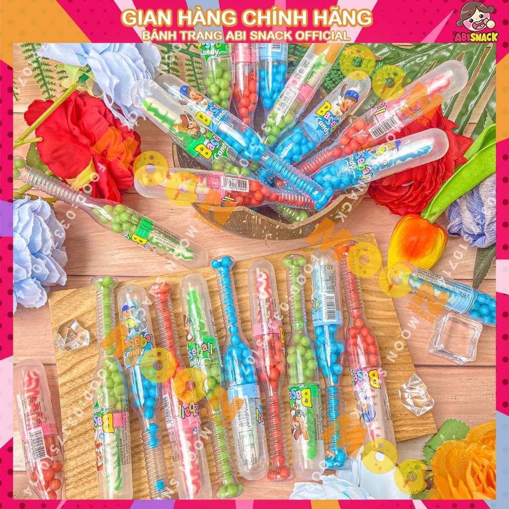 KẸO HÌNH GẬY BÓNG CHÀY 1 cây 6g ăn vặt bánh kẹo độc lạ Moon Snack Food