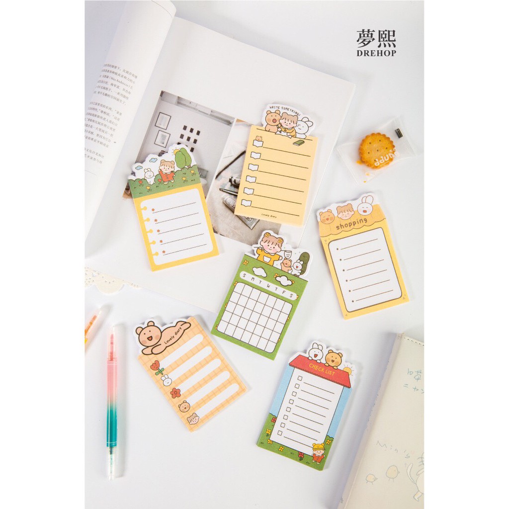 Set 30 tờ giấy Note cute