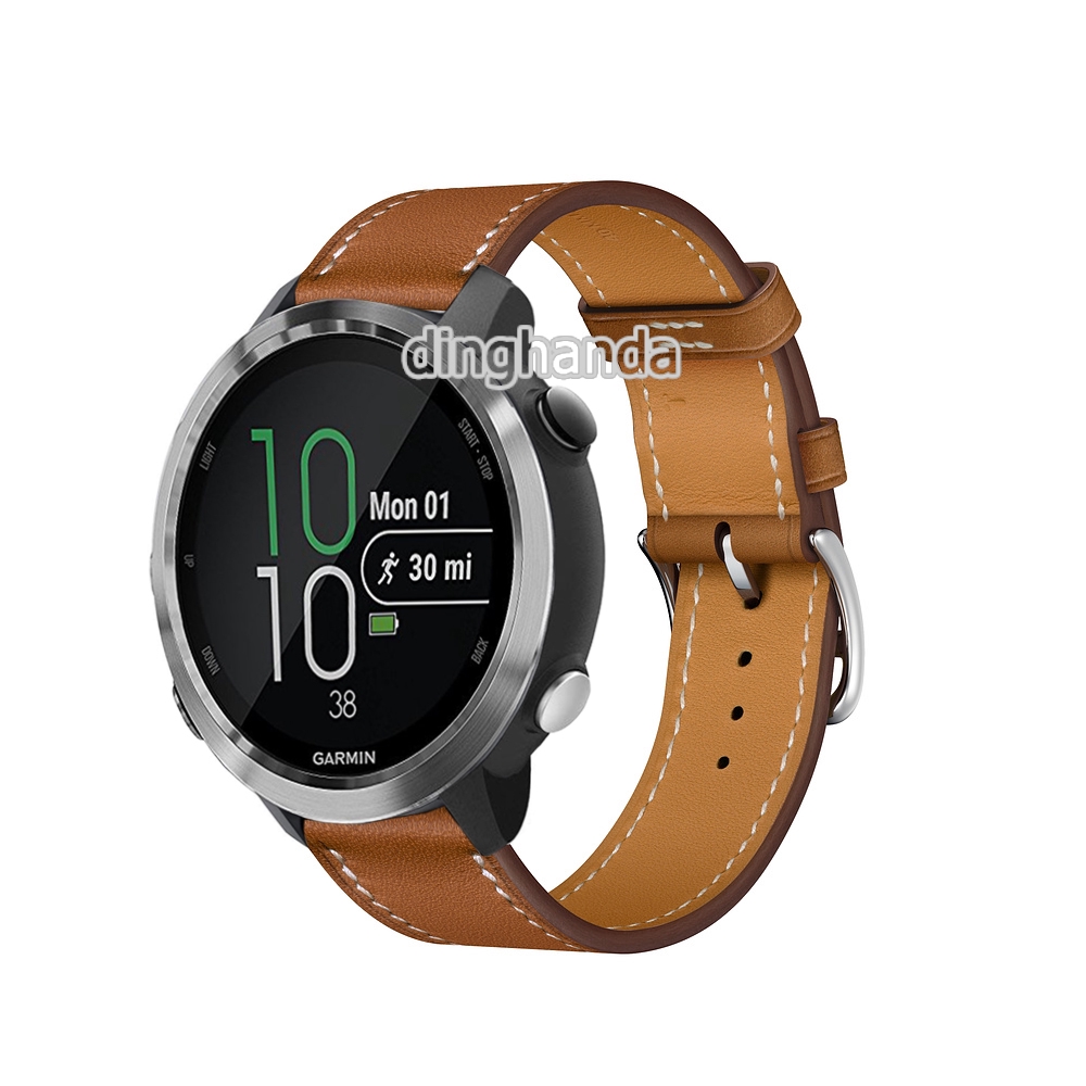 Dây đeo bằng da cho Garmin Forerunner 645 245 245M