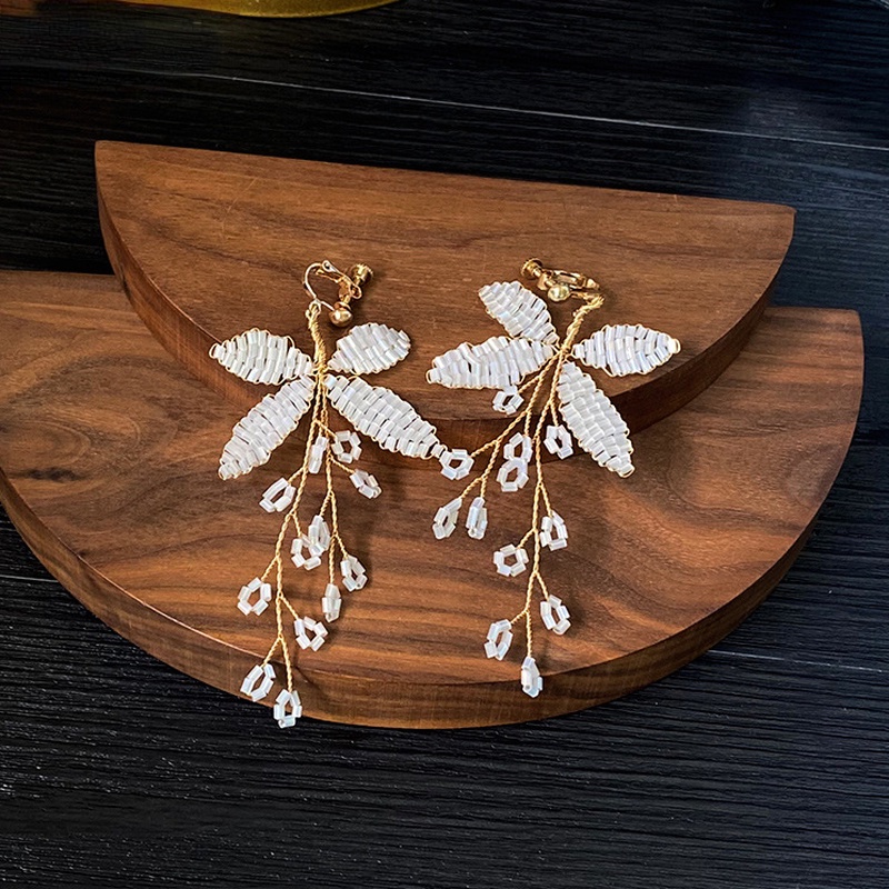 Deartiara Bộ Bông Tai Và Băng Đô Cài Tóc Cô Dâu Phong Cách Rừng Cây Đơn Giản Phụ Kiện Đám Cưới Siêu