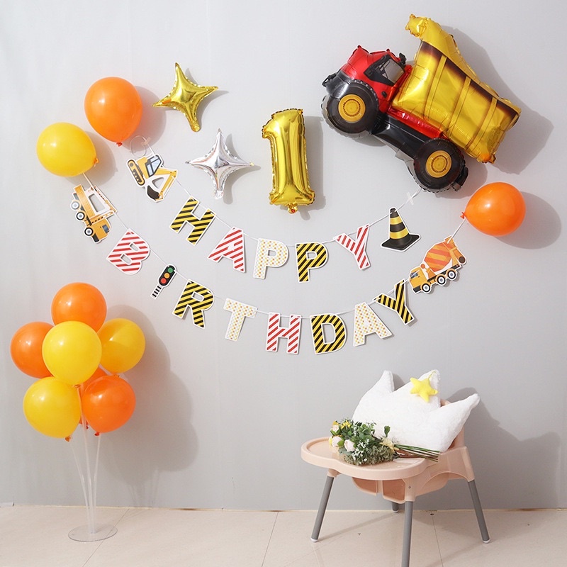 Set Bóng Trang Trí  Sinh Nhật Cho Bé Trai, Bé Gái