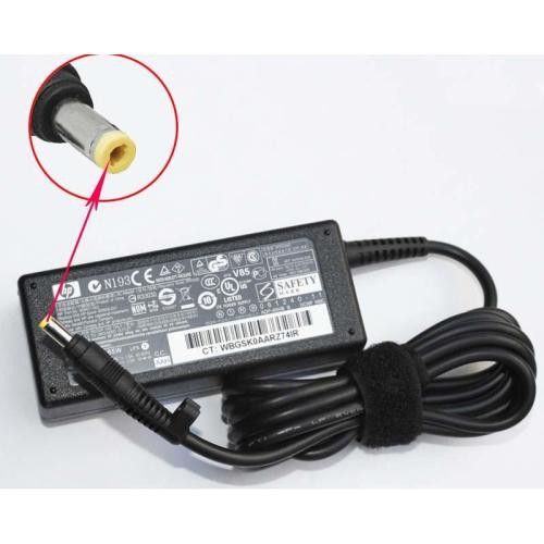 SẠC LAPTOP HP – Compaq 18.5V-3.5A (Đầu Vàng) - KÈM DÂY NGUỒN - HÀNG CAO CẤP