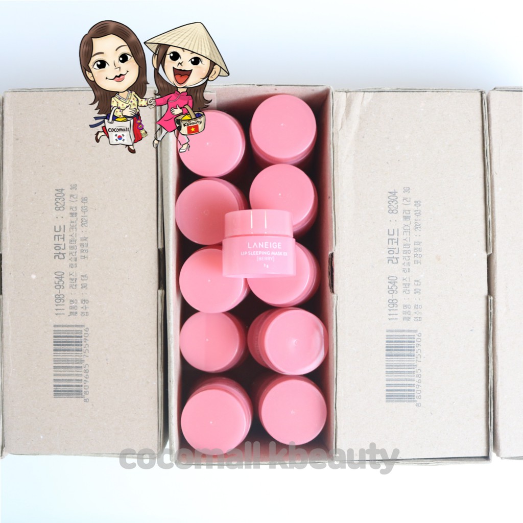[PHIÊN BẢN CẢI TIẾN] Mặt Nạ Ngủ Dưỡng Ẩm Môi Và Phục Hồi Môi Thâm Laneige Lip Sleeping Mask EX Mini 3g  COCOMALL KBEAUTY | BigBuy360 - bigbuy360.vn