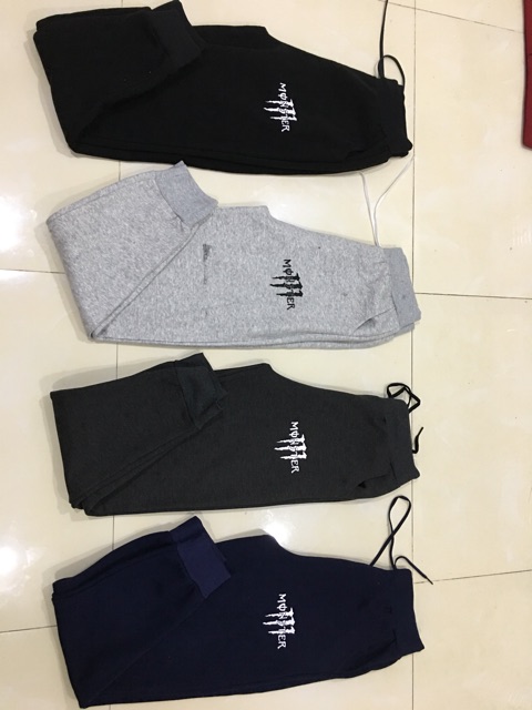 Quần jogger thun nam nữ in chữ | BigBuy360 - bigbuy360.vn