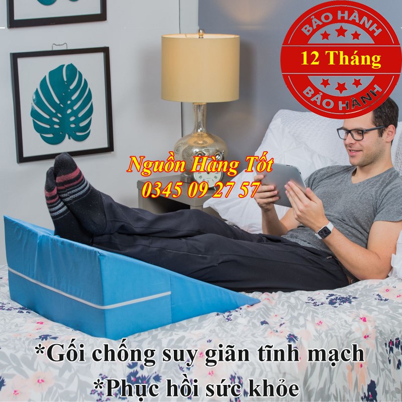Gối Chống Trào Ngược Dạ Dày Ợ Nóng HARU 60x60x26cm - BH 12 Tháng