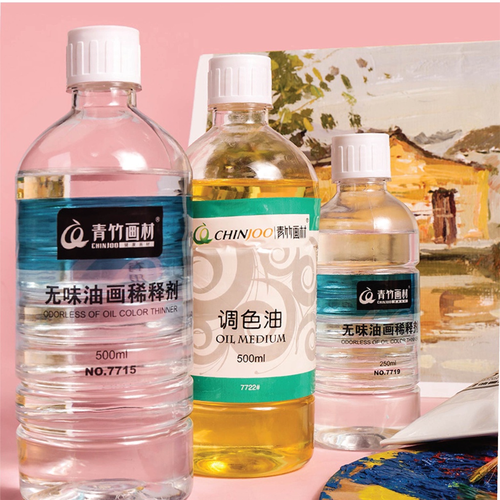 Dầu thông, dầu lanh, dầu bóng Chinjoo chai 500ml