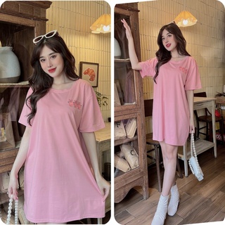 Đầm suông nữ thun thái form rộng thoải mái
