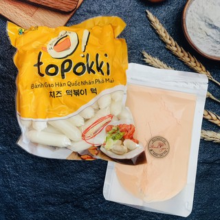 combo 500gr bánh gạo nhân phô mai lắc phô mai (500gr bánh nhân phô mai, 100gr bột phô mai)