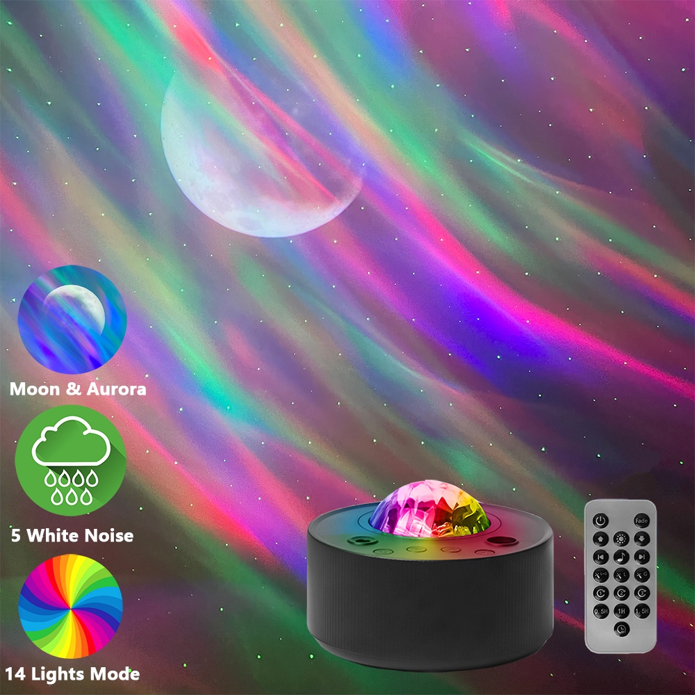 Đèn Chiếu Bầu Trời Đầy Sao Màu Aurora Trang Trí Phòng