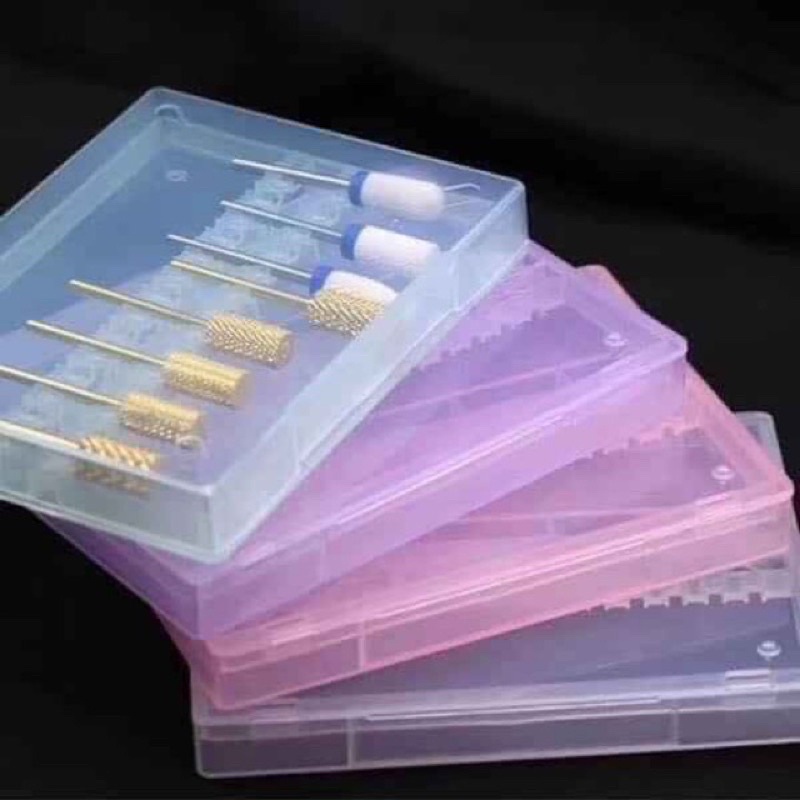 Hộp Đựng Đầu Mài Móng-Màu Giao Ngẫu Nhiên