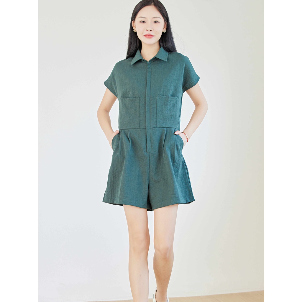 Eyouth 1745 Bộ Áo Liền Quần Hai Dây Bằng Vải Lanh cotton Dành Cho Nữ