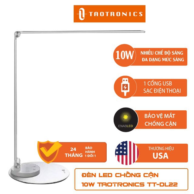 Đèn LED Chống Cận 9W Taotronics TT-DL19 Chính Hãng