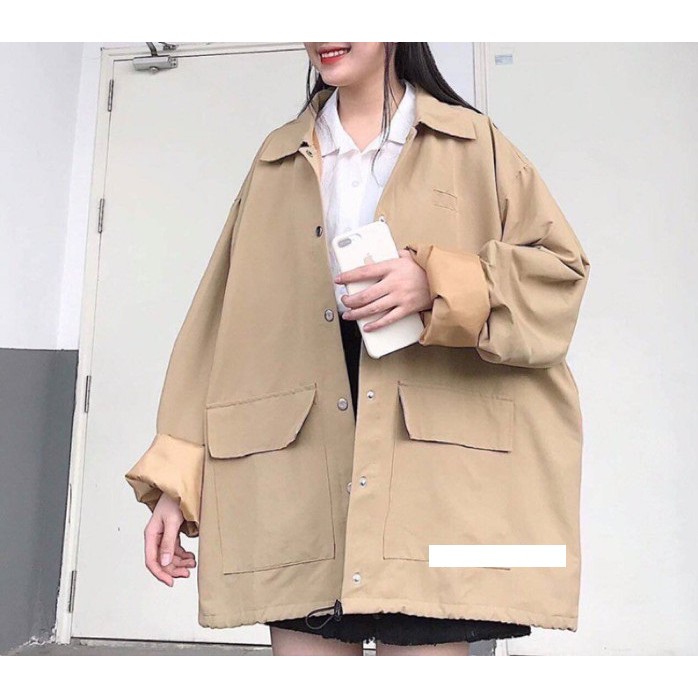 Áo khoác Blazers Kaki 2 Túi Vuông X.Store - Áo Khoác Kaki Chất Đẹp | BigBuy360 - bigbuy360.vn
