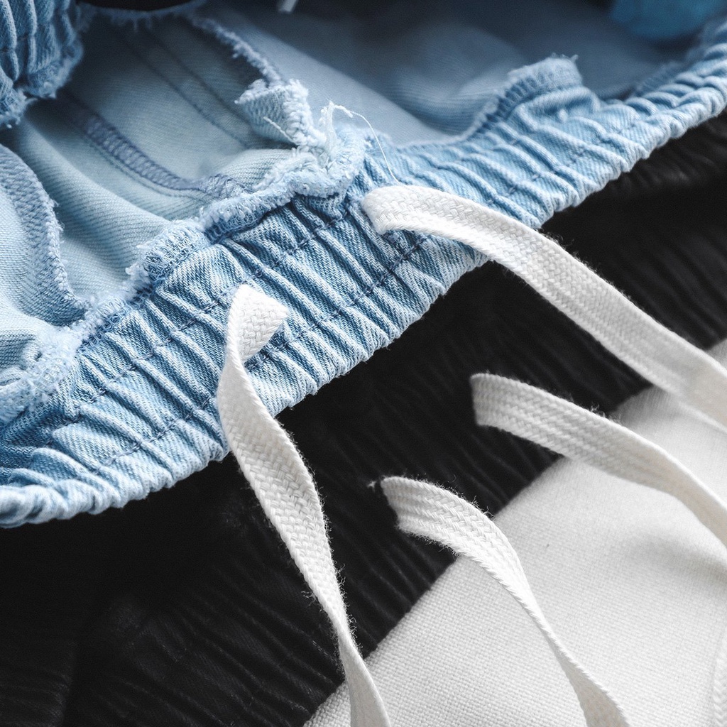 Quần short jean nam HEBOZ 2M, chất jean mềm cao cấp, lưng thun co dãn rất thoải mái, năng động trẻ trung- 00001158