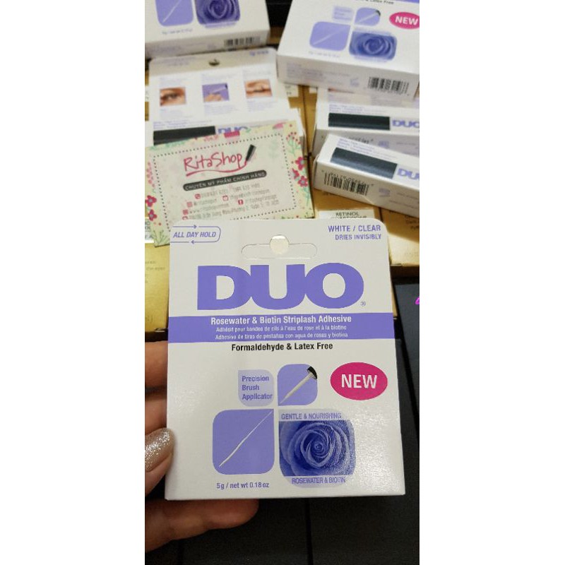 [Bill Mỹ] Keo dán mi giả Duo không màu nhiều loại - Brush On Striplash Adhesive 5g