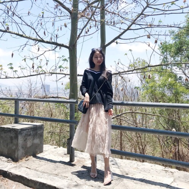 ẢNH THẬT - Chân váy dài lưới công chúa