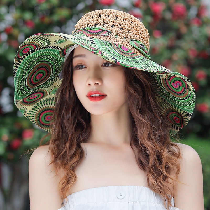 Mũ Vành Rộng Chống Nắng Chống Tia Uv Thời Trang Cho Nữ