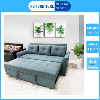  Ghế Sofa giường kéo đa năng thông minh 2 trong 1 sofa bed hỗ trợ lắp đặt H2 Furniture bảo hành 1 năm 