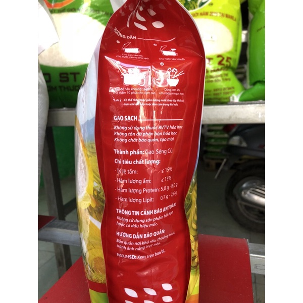 Gạo séng cù hạt tròn đặc sản Điện biên 10kg