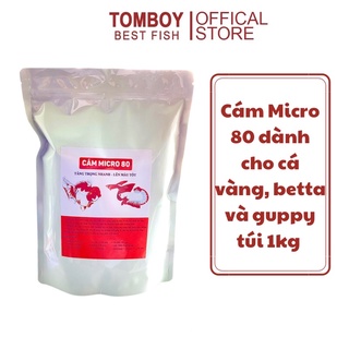 Cám Micro 80 dành cho cá Guppy, betta và cá vàng giúp cá lên màu tốt, tăng size nhanh