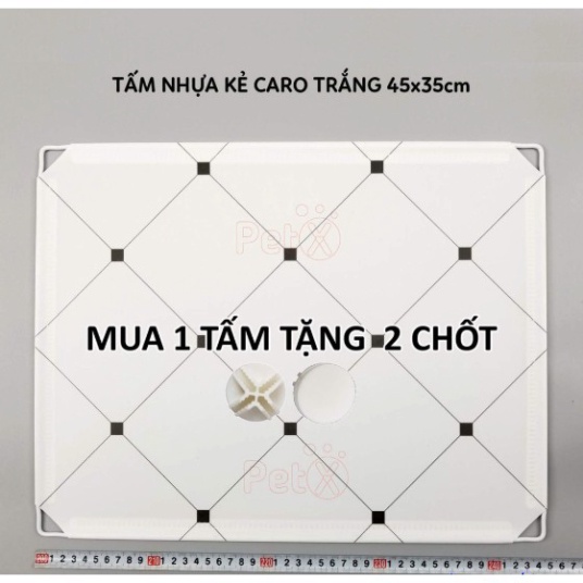 Tấm Ghép Nhựa (nhiều màu) 45x35cm Dùng Cho Tủ Ghép, Làm Quây Chuồng Thú Cưng, Chó, Mèo (TẶNG Kèm Chốt Nối)