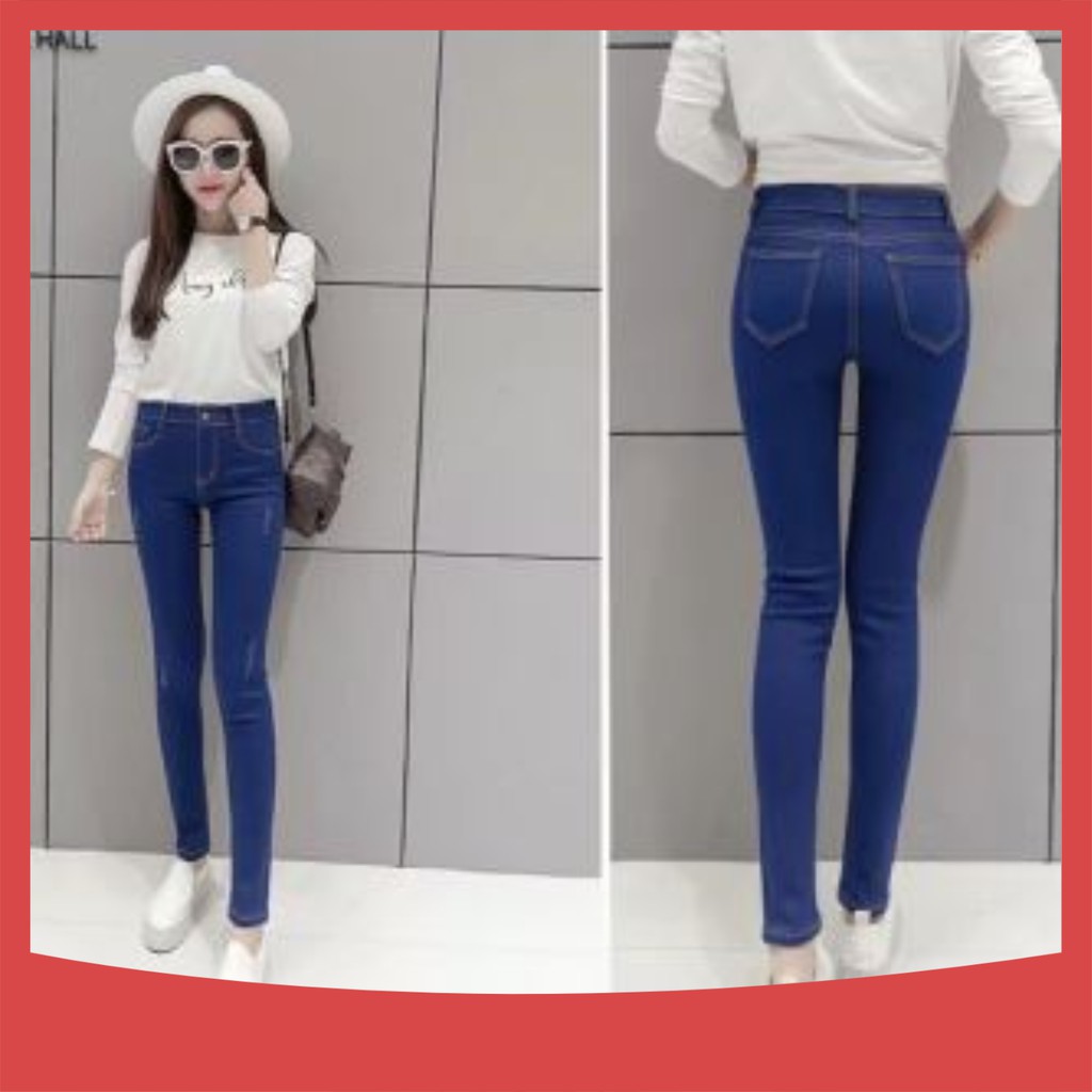 Quần Jean Nữ Ulzzang🍎FREE SHIP🍎 Giảm 5k nhập mã [ QUAN BO ] quần ống bó cạp cao kiểu dáng Hàn Quốc Q13 | BigBuy360 - bigbuy360.vn