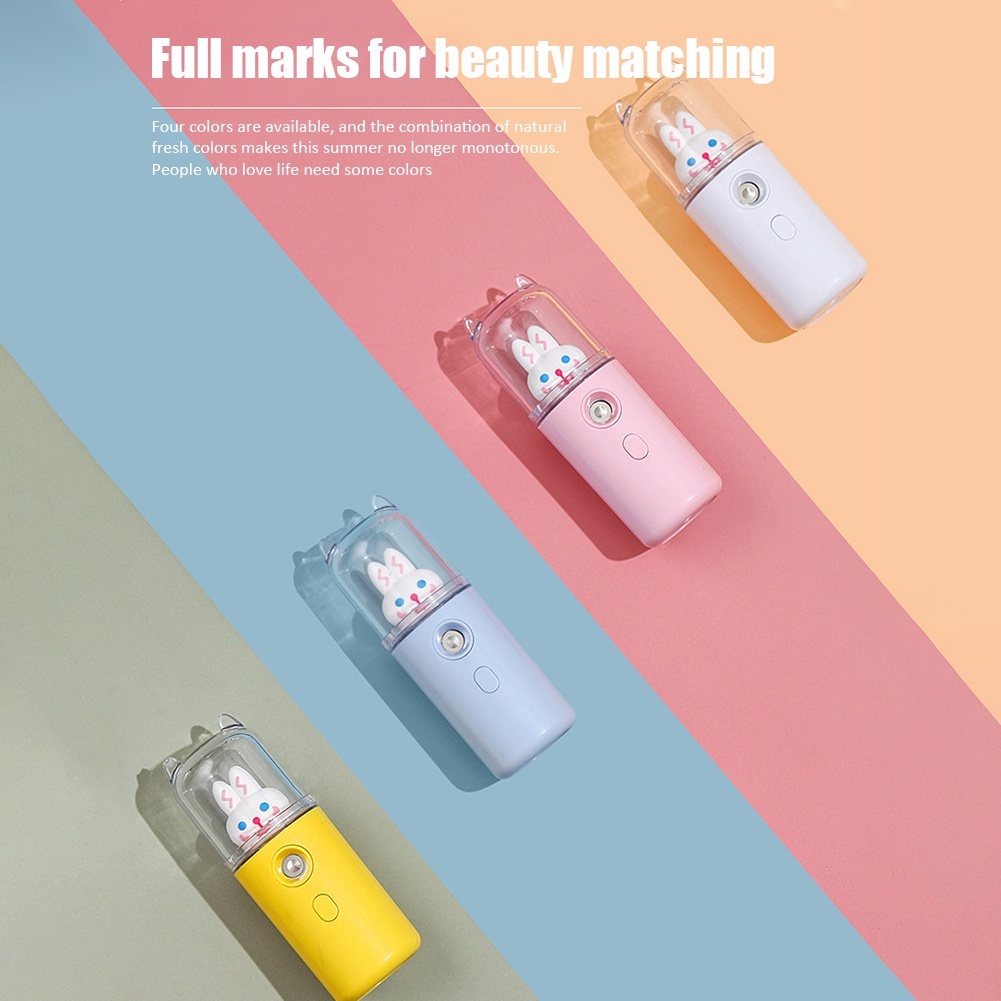 Máy Phun Sương Nano Mini Dưỡng Ẩm Cho Da Có Cổng Sạc USB