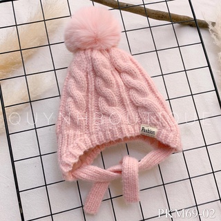 Mũ len trẻ em Quỳnh boutique Mũ len vặn thừng cho bé