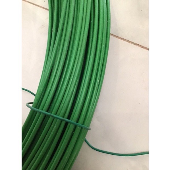 Dây bọc nhựa xanh lá không gỉ 3,5li
